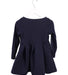 A Navy Long Sleeve Dresses from Petit Bateau in size 3T for girl. (Back View)