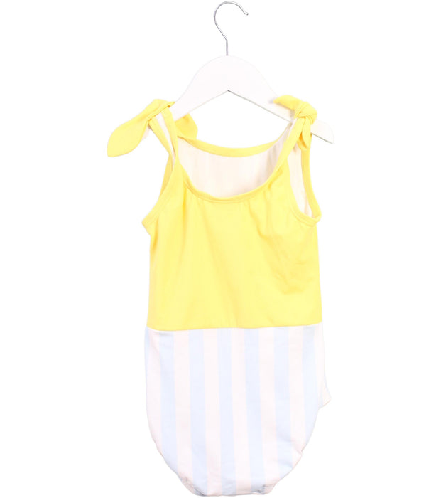 A Yellow Swimsuits from Hanna Andersson in size 5T for girl. (Back View)