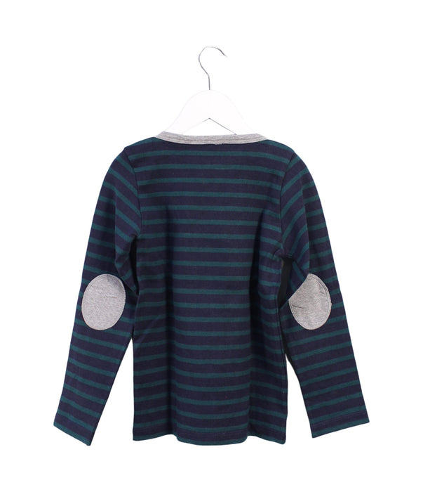 A Navy Long Sleeve Tops from Petit Bateau in size 8Y for boy. (Back View)