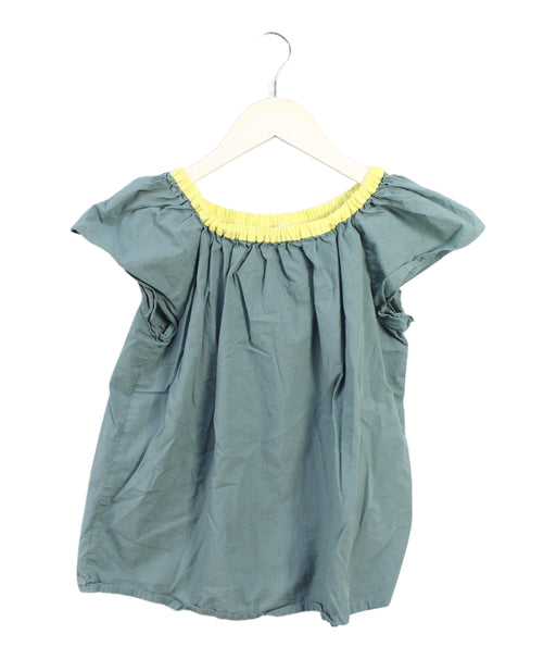 A Green Short Sleeve Tops from Bonpoint in size 10Y for girl. (Front View)