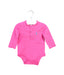 A Pink Long Sleeve Bodysuits from Ralph Lauren in size 0-3M for girl. (Front View)