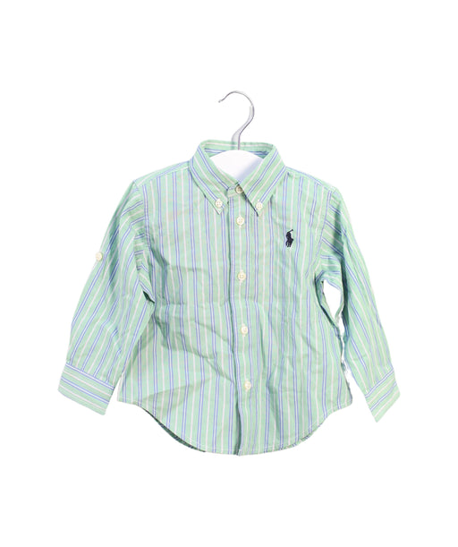 A Green Shirts from Ralph Lauren in size 6-12M for boy. (Front View)