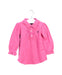 A Pink Long Sleeve Polos from Ralph Lauren in size 6-12M for girl. (Front View)