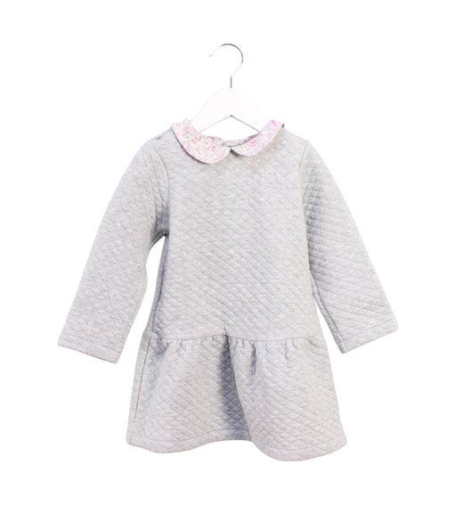 A Grey Long Sleeve Dresses from Jacadi in size 3T for girl. (Front View)