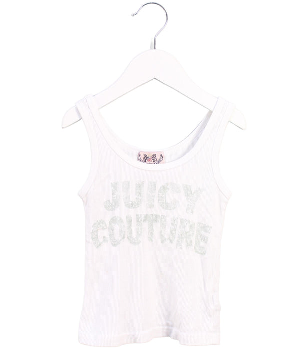 A White Sleeveless Tops from Juicy Couture in size 3T for girl. (Front View)