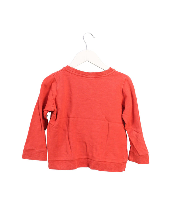 A Orange Sweatshirts from Seed in size 5T for boy. (Back View)