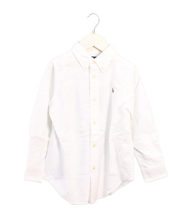 A White Shirts from Ralph Lauren in size 5T for boy. (Front View)