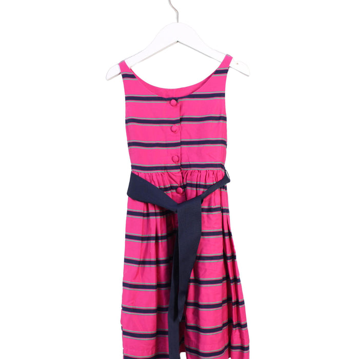 A Pink Sleeveless Dresses from Ralph Lauren in size 6T for girl. (Back View)