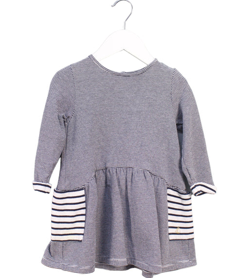 A Black Long Sleeve Dresses from Petit Bateau in size 2T for girl. (Front View)