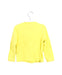 A Yellow Cardigans from Petit Bateau in size 2T for girl. (Back View)