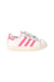 A White Sneakers from Adidas in size 18-24M for girl. (Back View)