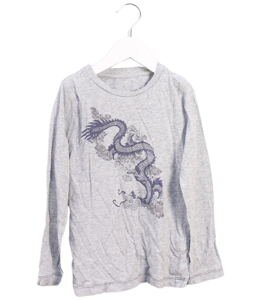 A Grey Long Sleeve Tops from Shanghai Tang in size 4T for boy. (Front View)