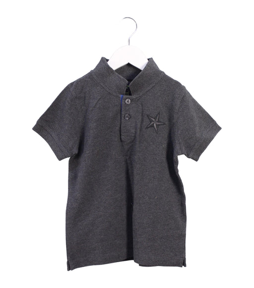 A Grey Short Sleeve Polos from Shanghai Tang in size 4T for boy. (Front View)