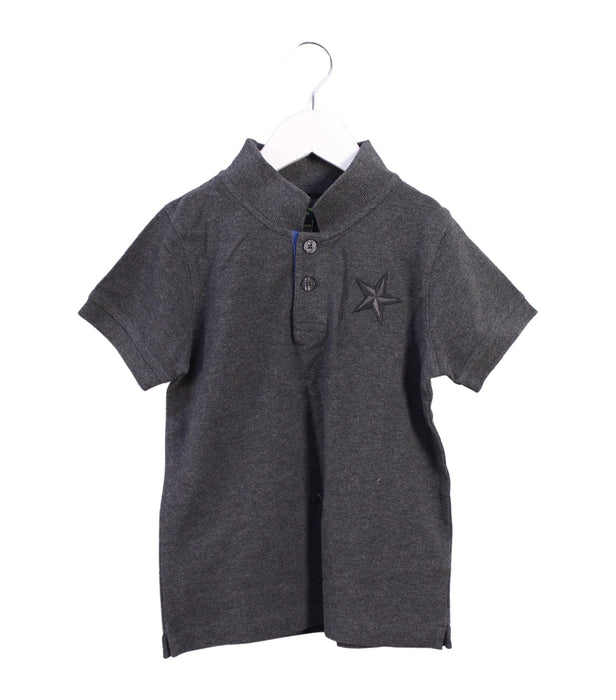 A Grey Short Sleeve Polos from Shanghai Tang in size 4T for boy. (Front View)