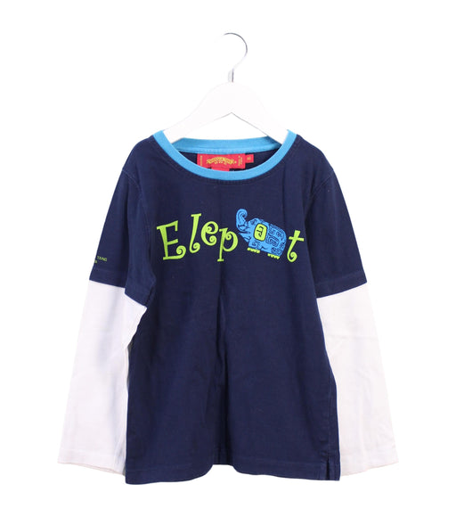 A Blue Long Sleeve Tops from Shanghai Tang in size 6T for boy. (Front View)