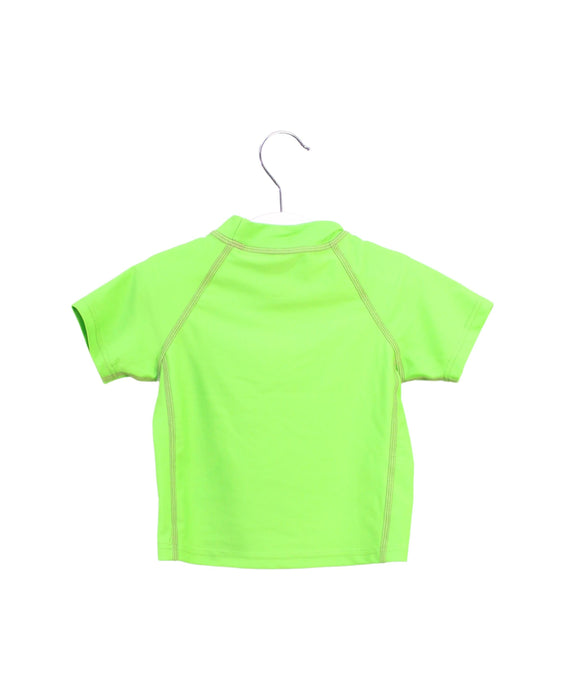 A Green Rash Guards from i play in size 3-6M for boy. (Back View)