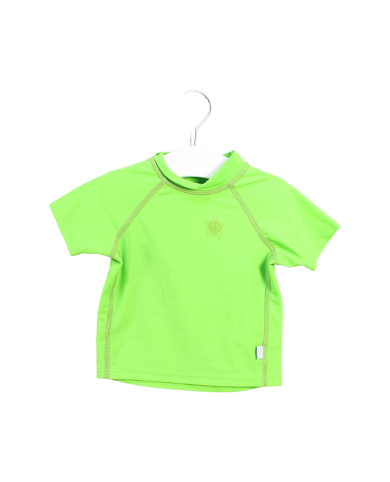 A Green Rash Guards from i play in size 3-6M for boy. (Front View)