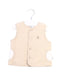 A Beige Outerwear Vests from Mides in size 3-6M for neutral. (Front View)