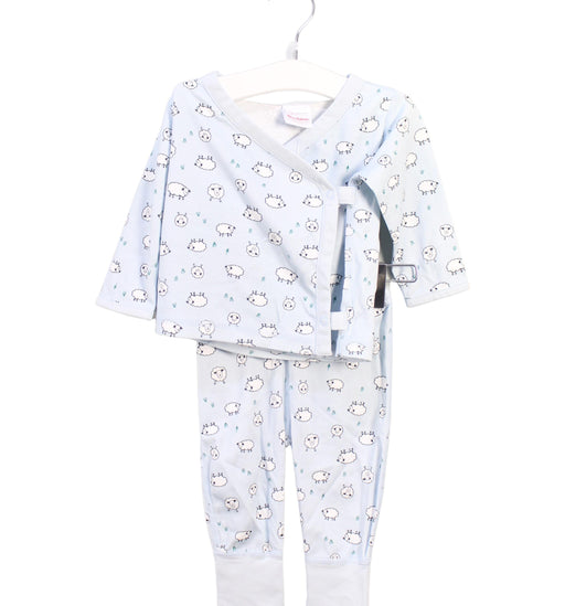 A Blue Pyjama Sets from Hanna Andersson in size 3-6M for boy. (Front View)