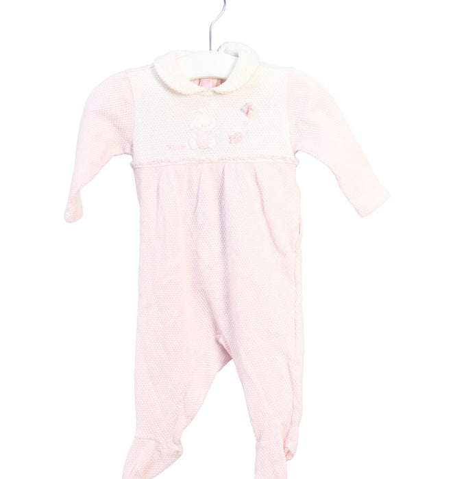 A Pink Onesies from Chicco in size 0-3M for girl. (Front View)