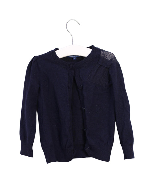 A Navy Cardigans from Nicholas & Bears in size 2T for girl. (Front View)