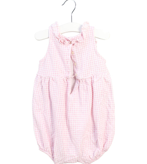 A Pink Sleeveless Rompers from Ralph Lauren in size 12-18M for girl. (Front View)