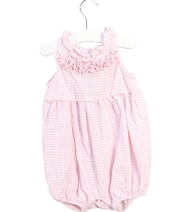 A Pink Sleeveless Rompers from Ralph Lauren in size 12-18M for girl. (Back View)