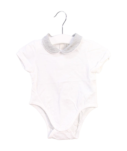 A White Short Sleeve Bodysuits from Nicholas & Bears in size 0-3M for girl. (Front View)