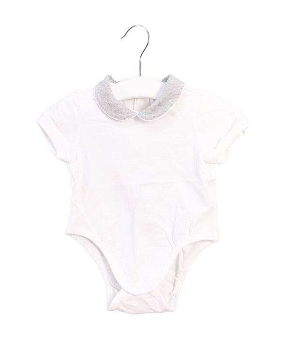 A White Short Sleeve Bodysuits from Nicholas & Bears in size 0-3M for girl. (Front View)