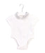 A White Short Sleeve Bodysuits from Nicholas & Bears in size 0-3M for girl. (Front View)