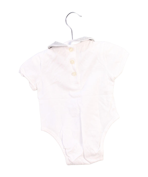 A White Short Sleeve Bodysuits from Nicholas & Bears in size 0-3M for girl. (Back View)