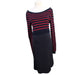 A Navy Sweater Dresses from Seraphine in size XS for maternity. (Front View)