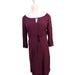 A Purple Long Sleeve Dresses from Seraphine in size XS for maternity. (Front View)