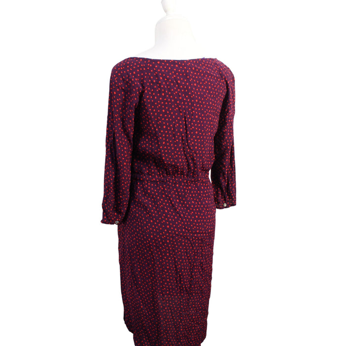 A Purple Long Sleeve Dresses from Seraphine in size XS for maternity. (Back View)