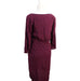 A Purple Long Sleeve Dresses from Seraphine in size XS for maternity. (Back View)