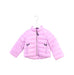 A Pink Puffer/Quilted Jackets from Crewcuts in size 3T for girl. (Front View)