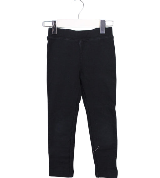 A Black Leggings from Crewcuts in size 3T for girl. (Front View)