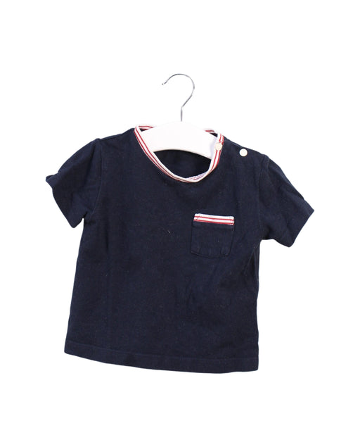 A Navy Short Sleeve Tops from Bout'Chou in size 18-24M for boy. (Front View)