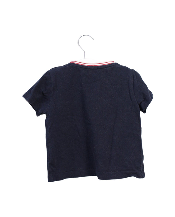 A Navy Short Sleeve Tops from Bout'Chou in size 18-24M for boy. (Back View)