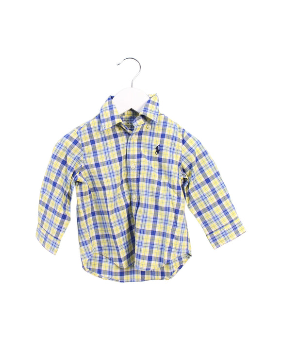 A Yellow Shirts from Ralph Lauren in size 6-12M for boy. (Front View)