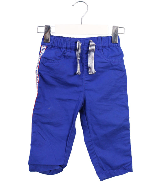 A Blue Casual Pants from Petit Bateau in size 12-18M for boy. (Front View)