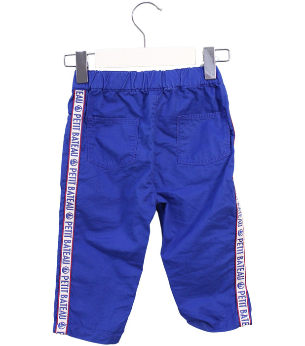 A Blue Casual Pants from Petit Bateau in size 12-18M for boy. (Back View)