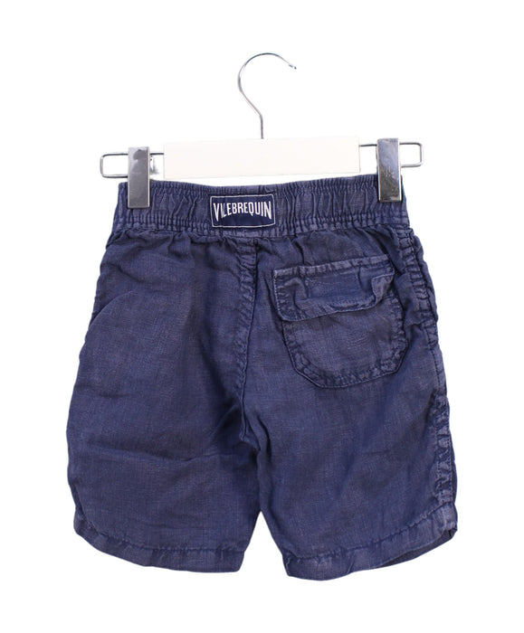 A Navy Shorts from Vilebrequin in size 2T for boy. (Back View)