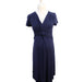 A Navy Short Sleeve Dresses from Mayarya in size XS for maternity. (Front View)