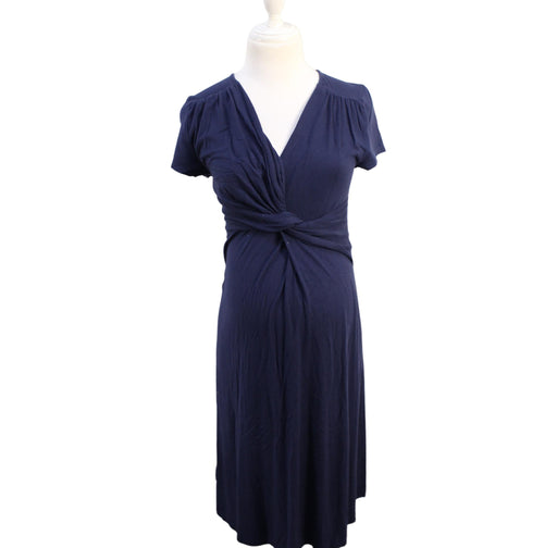 A Navy Short Sleeve Dresses from Mayarya in size XS for maternity. (Front View)