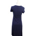 A Navy Short Sleeve Dresses from Mayarya in size XS for maternity. (Back View)