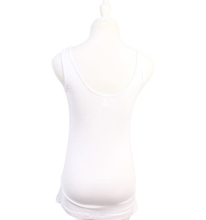 A White Sleeveless Tops from Seraphine in size S for maternity. (Back View)