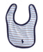 A Blue Bibs from Ralph Lauren in size O/S for neutral. (Front View)