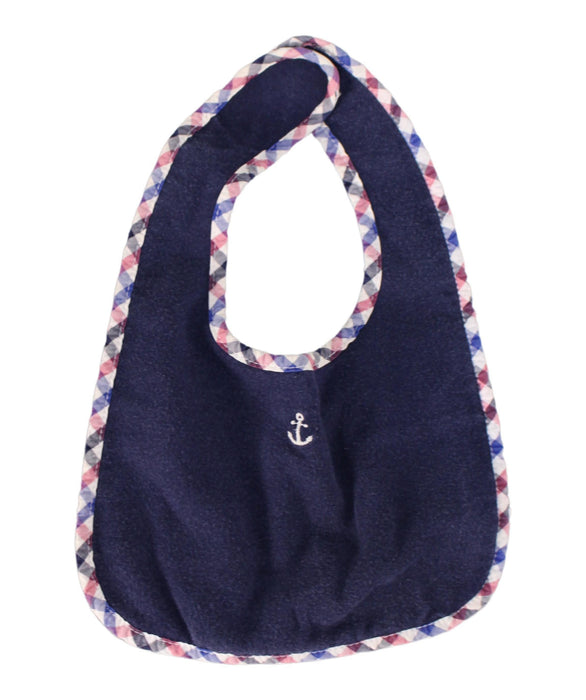 A Navy Bibs from Janie & Jack in size O/S for boy. (Front View)