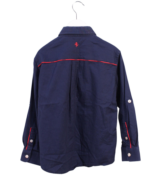 A Navy Shirts from Ferrari in size 6T for boy. (Back View)